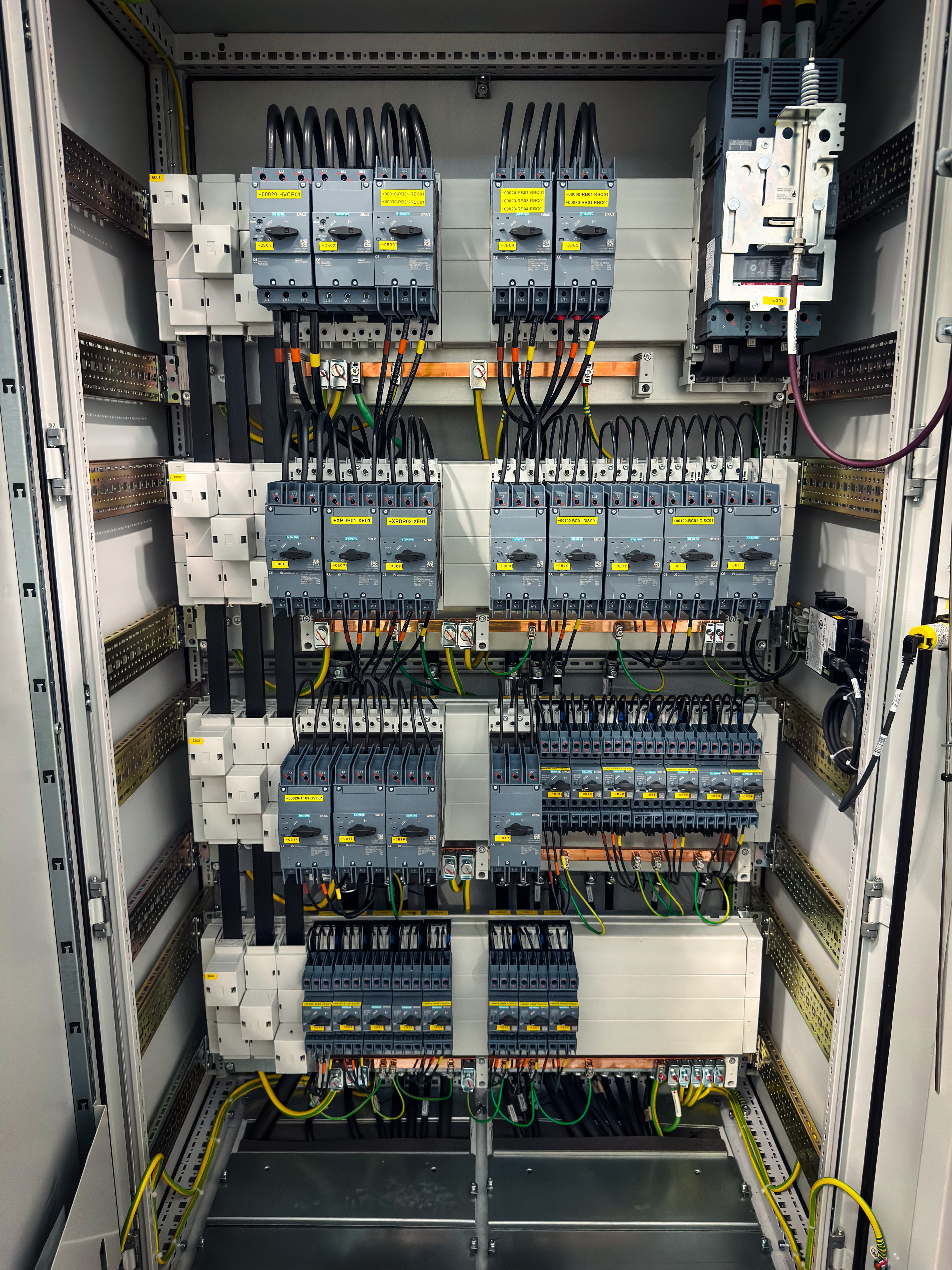 Electrical and automation infrastructure at Tesla Giga Texas